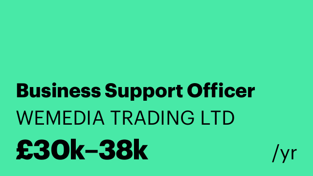 Business Support Officer