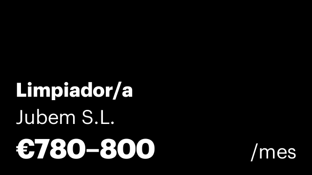 Limpiador/a