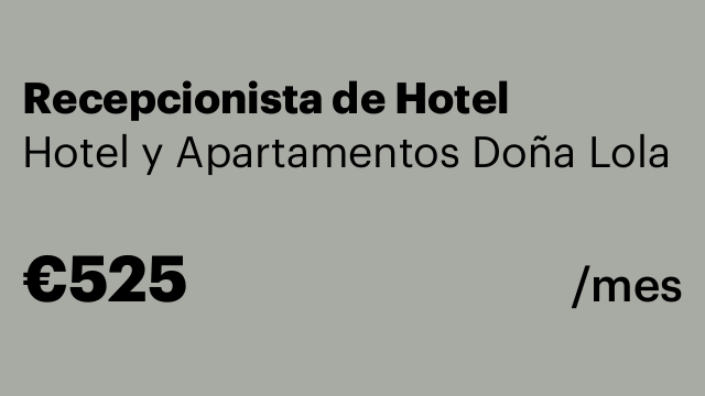 Recepcionista de Hotel