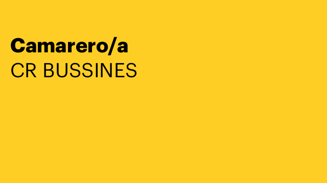 Camarero/a