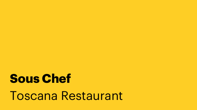 Sous Chef