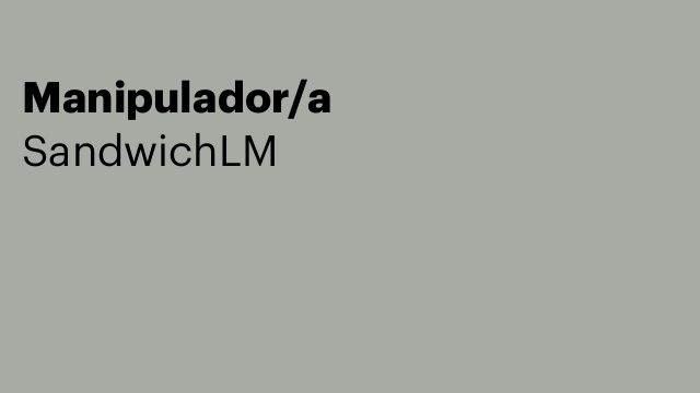 Manipulador/a