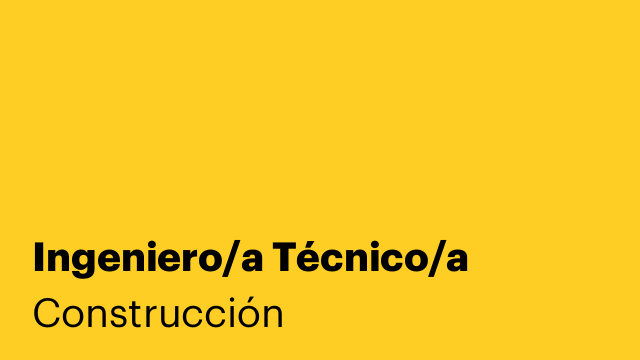 Ingeniero/a Técnico/a