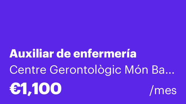 Auxiliar de enfermería