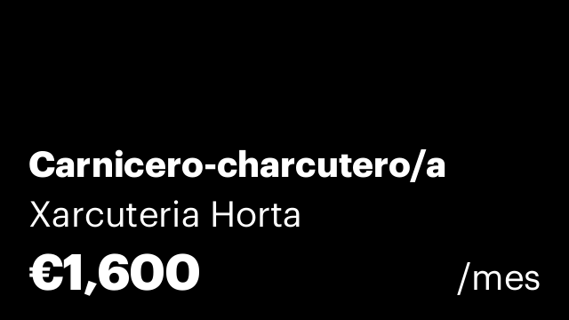 Carnicero-charcutero/a