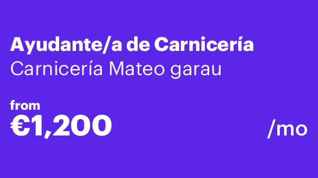Ayudante/a de Carnicería