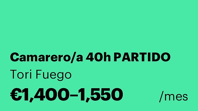 Camarero/a 40h PARTIDO