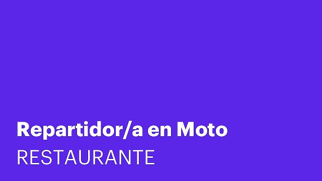 Repartidor/a en Moto