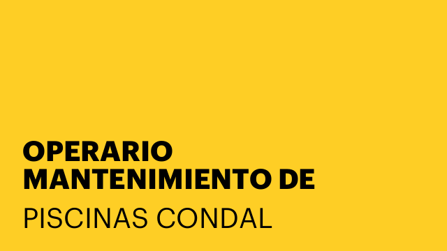 OPERARIO MANTENIMIENTO DE PISCINAS