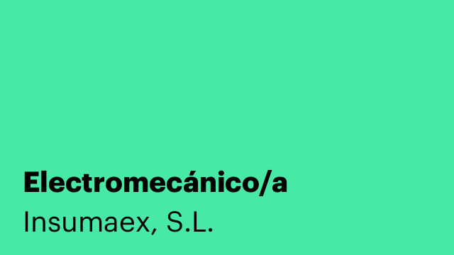 Electromecánico/a