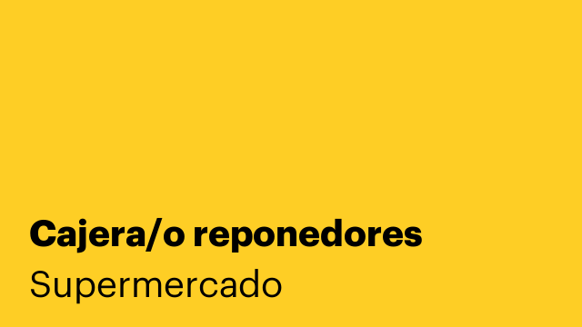 Cajera/o reponedores
