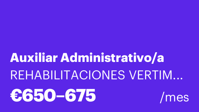 Auxiliar Administrativo/a
