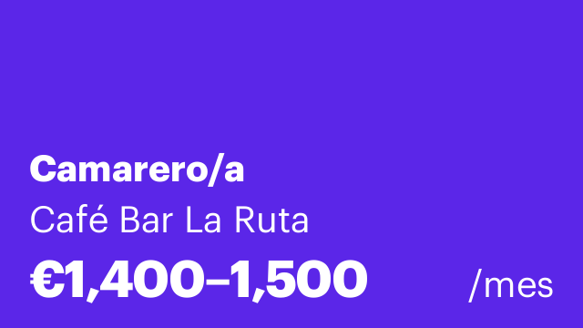 Camarero/a