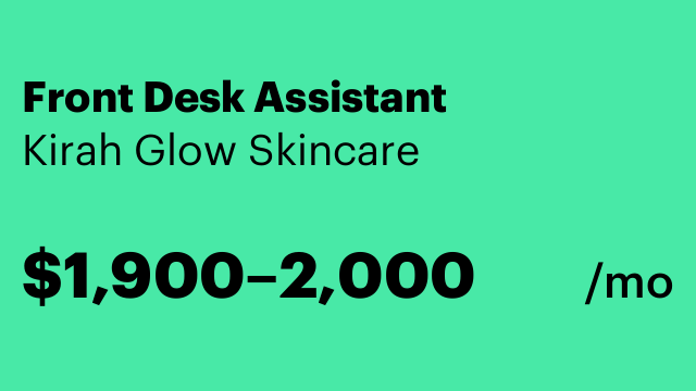 Front Desk Assistant