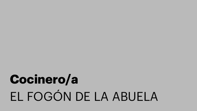 Cocinero/a