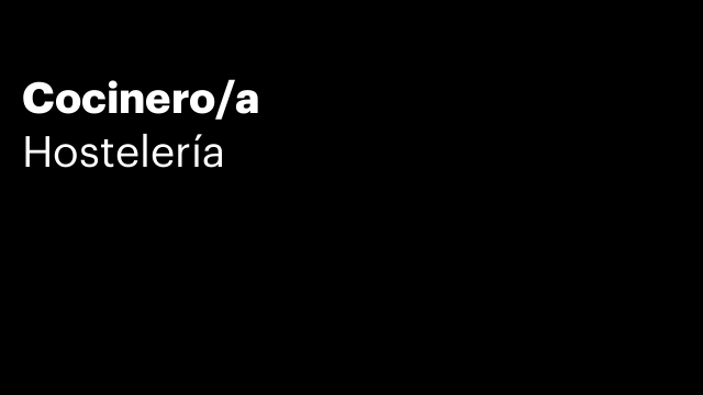 Cocinero/a