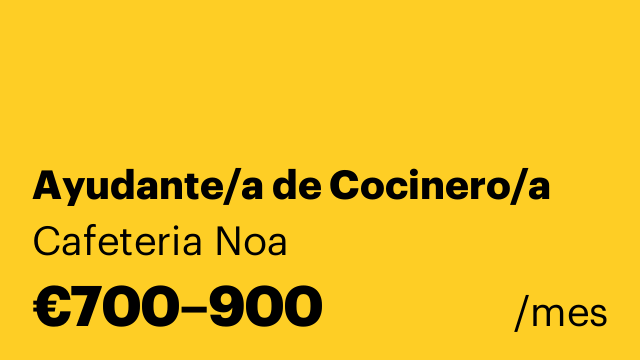 Ayudante/a de Cocinero/a
