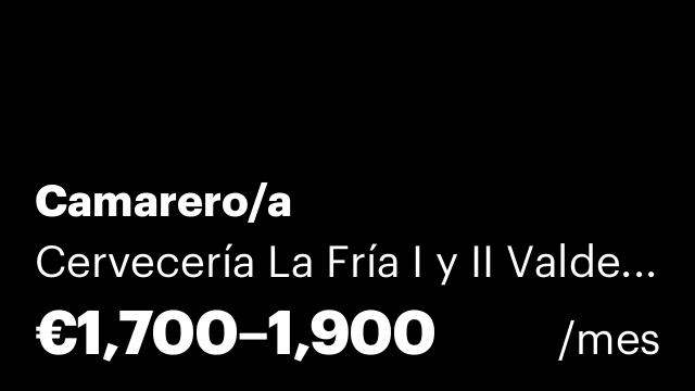 Camarero/a