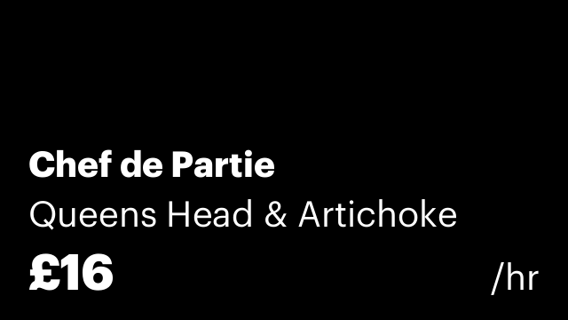 Chef de Partie