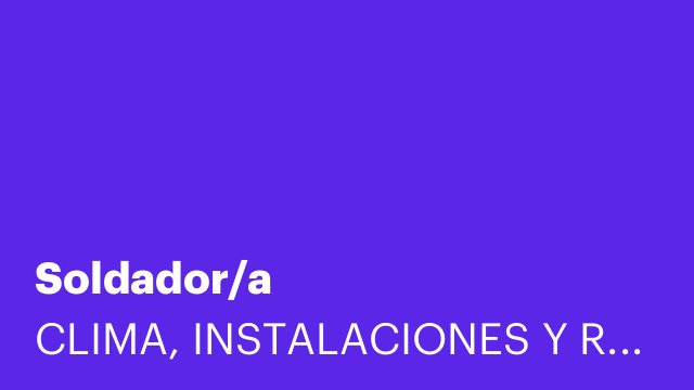 Soldador/a