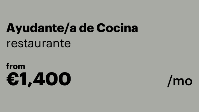 Ayudante/a de Cocina