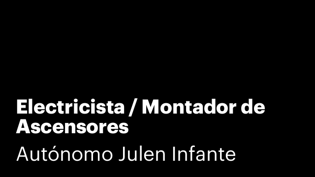 Electricista / Montador de Ascensores