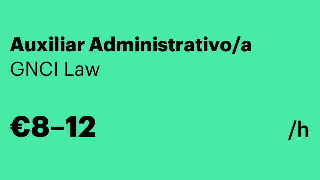 Auxiliar Administrativo/a