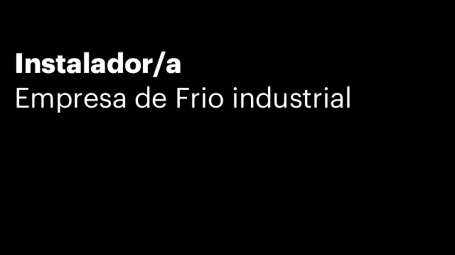 Instalador/a