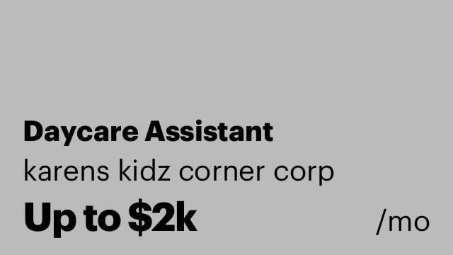 Daycare Assistant