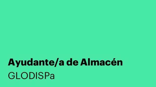 Ayudante/a de Almacén
