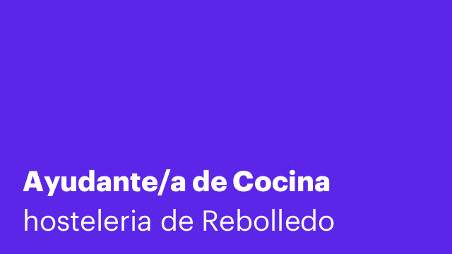 Ayudante/a de Cocina