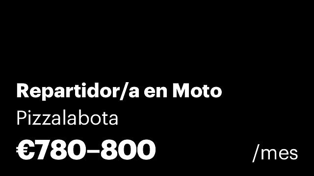 Repartidor/a en Moto