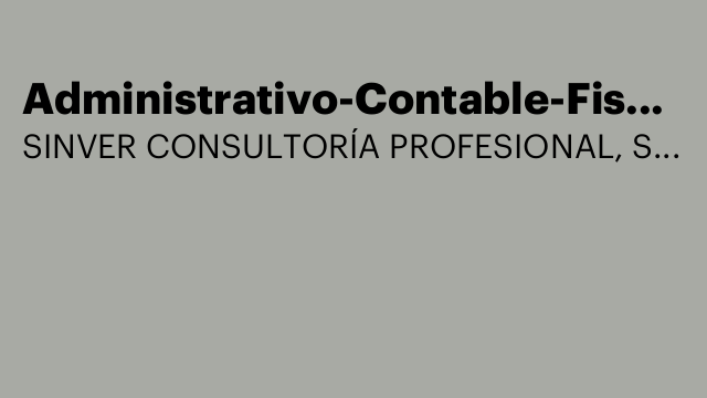 Administrativo-Contable-Fiscalista