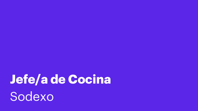 Jefe/a de Cocina