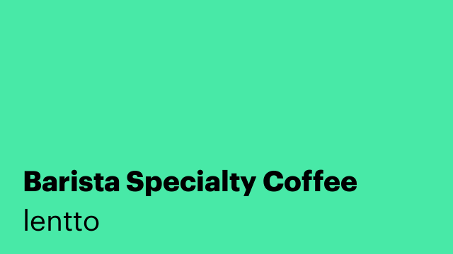 Barista Specialty Coffee