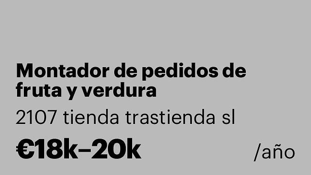 Montador de pedidos de fruta y verdura