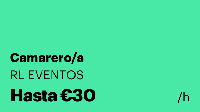 Camarero/a