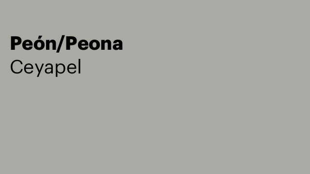 Peón/Peona