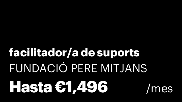 facilitador/a de suports