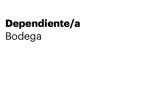 Dependiente/a