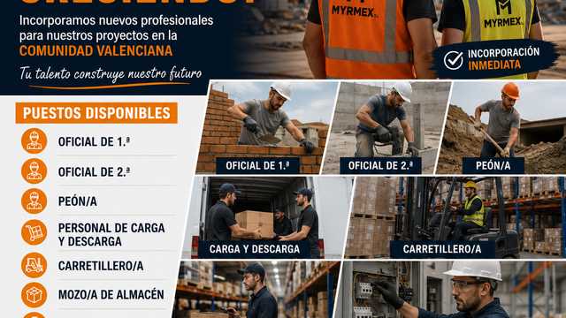 Oficial de primera, oficial de segunda, peón/a.