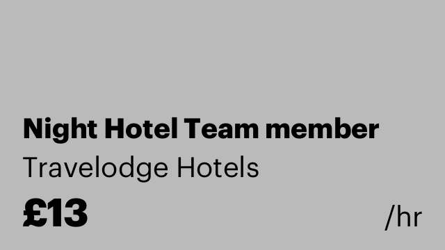 Night Hotel Team member
