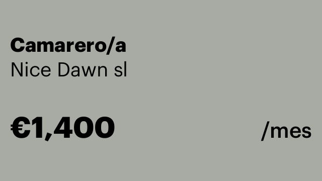 Camarero/a
