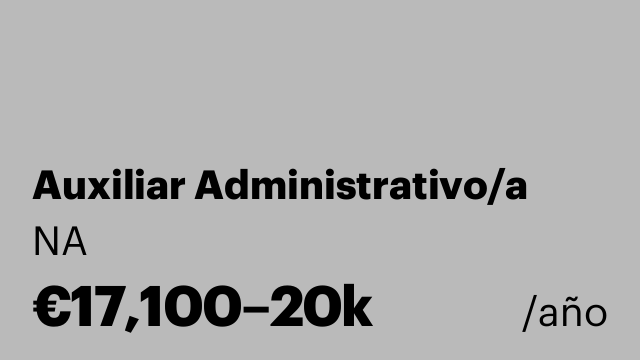 Auxiliar Administrativo/a