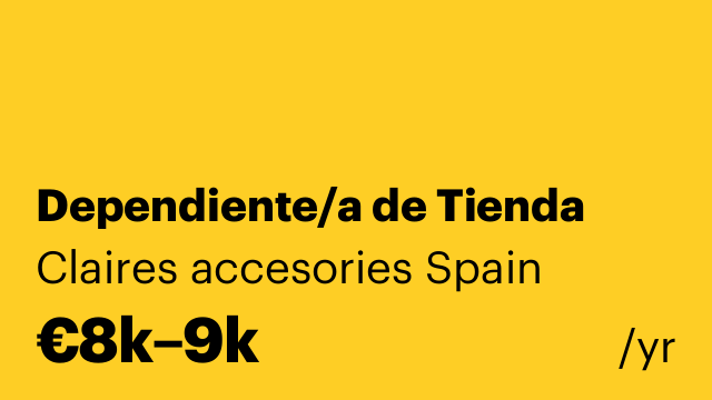 Dependiente/a de Tienda