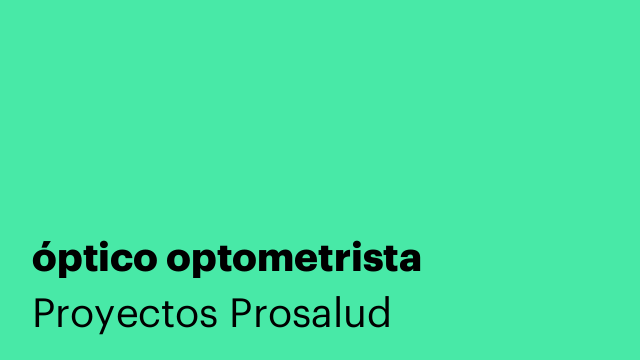 óptico optometrista