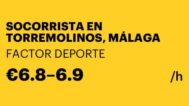 SOCORRISTA EN TORREMOLINOS, MÁLAGA