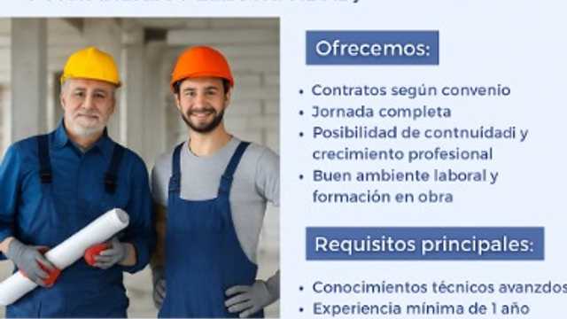 Oficial de Obra (Pladur, Alicatado, Fontanería y electricidad)