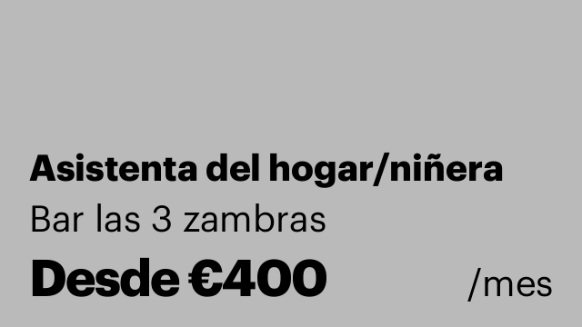Asistenta del hogar/niñera
