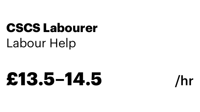 CSCS Labourer